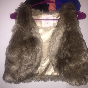 H&m kids fur vest